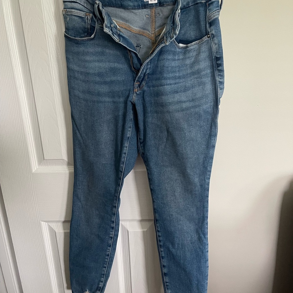 Good American Blue Skinny Jeans with Stretch